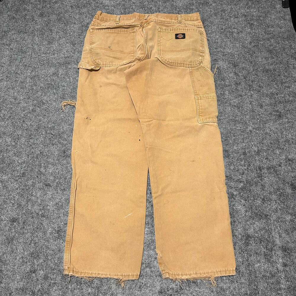 Dickies Carpenter Pants Tan Distressed 34x30 Used – Excellent